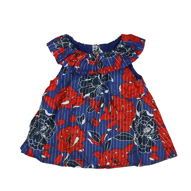 Janie and Jack Blue | Red Blouse 4T 