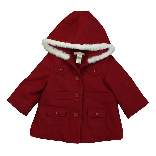 Janie and Jack Red Winter Coat 6-12 Months 
