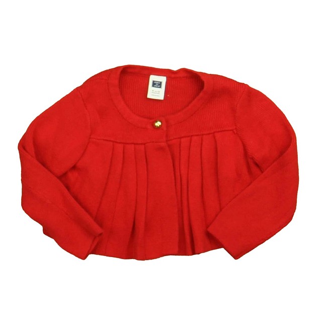 Janie and Jack Red Cardigan 6-12 Months 