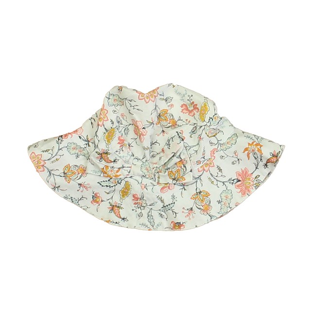 Janie and Jack White Floral Hat 6-12 Months 