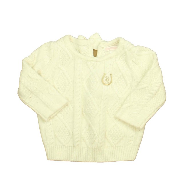 Janie and Jack White Sweater 6-12 Months 