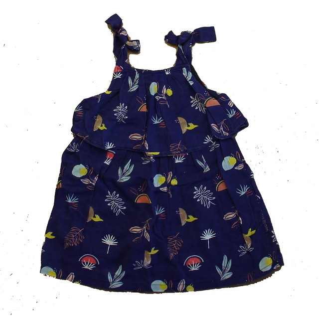 Jean Bourget Navy Floral Dress 3T 
