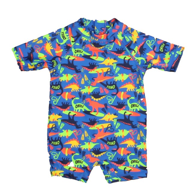 Joe Fresh Blue | Green | Orange Dinosaurs 1-piece Swimsuit 3-6 Months 