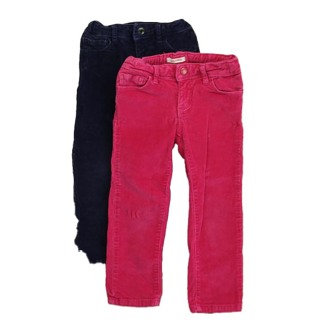 Joe Fresh Set of 2 Pink | Navy Corduroy Pants 3T 