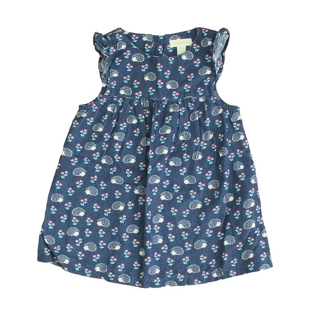 JoJo Maman Bebe Blue Porcupine Dress 6-12 Months 