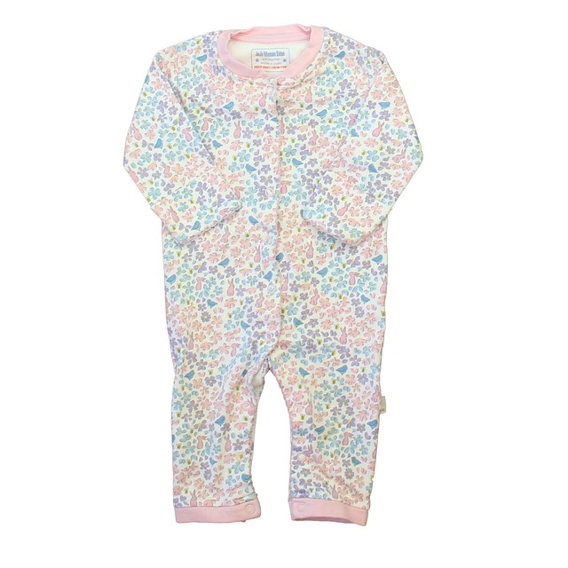 Jojo Maman Bebe Pink | Purple | Blue Floral Long Sleeve Outfit 6-9 Months 