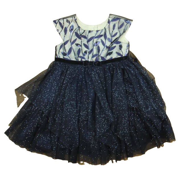 Jona Michelle Navy | Silver Special Occasion Dress 2T 