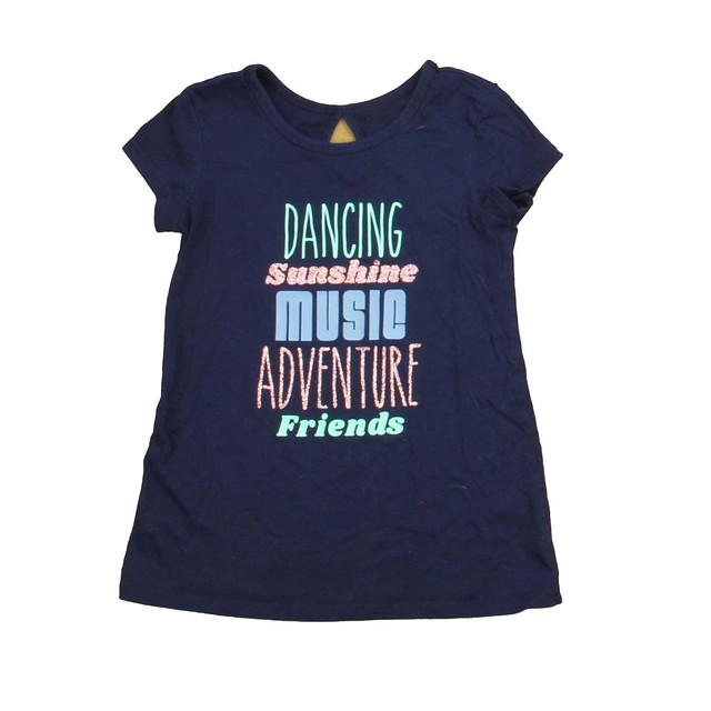 Justice Navy Sparkle T-Shirt 6 Years 