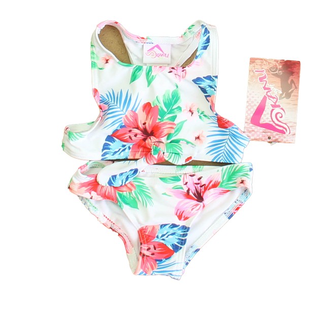 Kanu 2-pieces White | Blue | Green | Pink Floral 1-piece Swimsuit 3T 