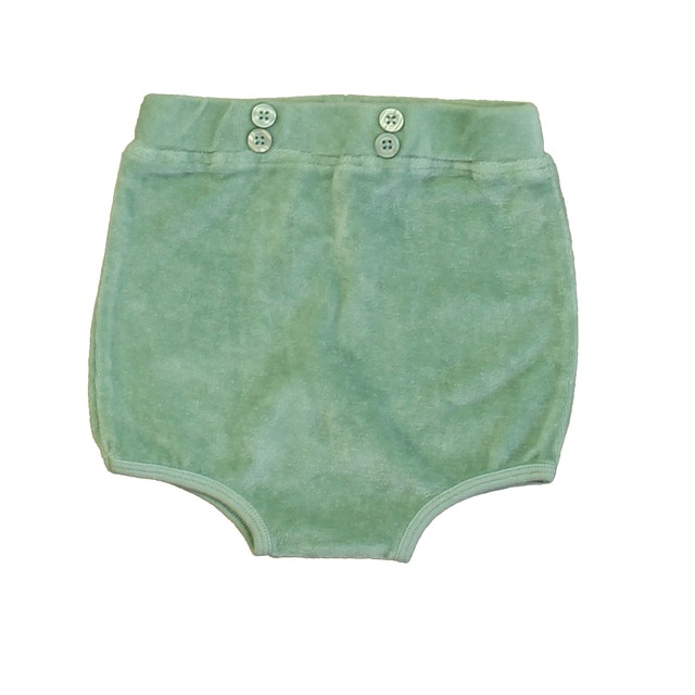Kate Quinn Organics Green Velour Shorts 12-18 Months 