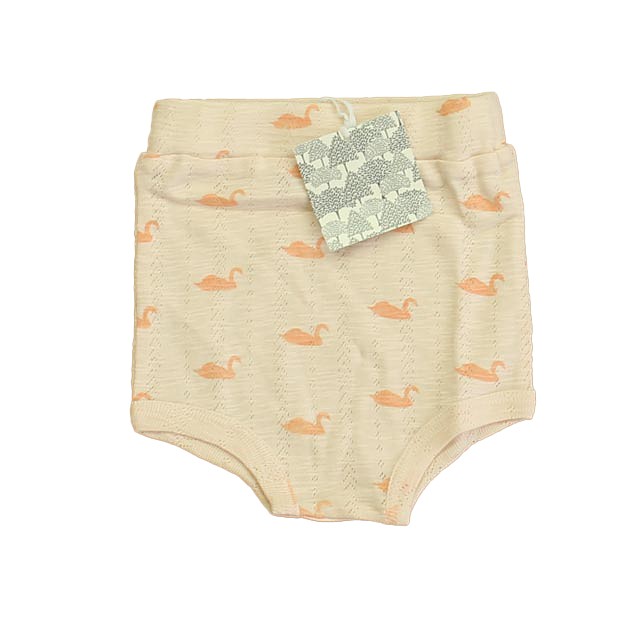 Kate Quinn Organics Pink Swans Shorts 12-18 Months 