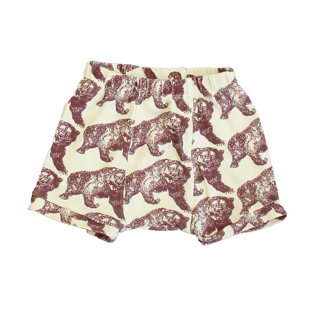 Kate Quinn Organics Ivory | Maroon Bears Shorts 18-24 Months 