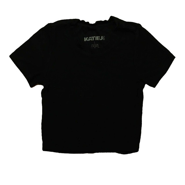 Katie J Black T-Shirt 10-12 Years 