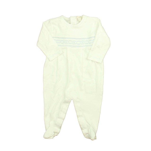 Kissy Kissy White | Blue Long Sleeve Outfit 6-9 Months 