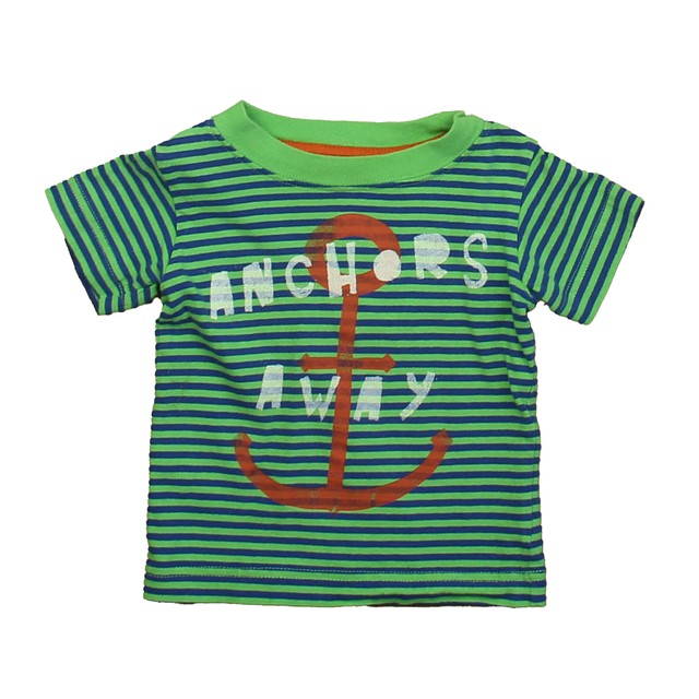 Kitestrings Green | Blue Stripe T-Shirt 6-9 Months 