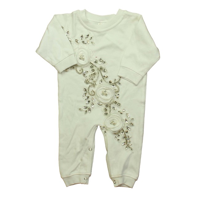Laughing Giraffe Ivory | Silver Long Sleeve Outfit 6-12 Months 