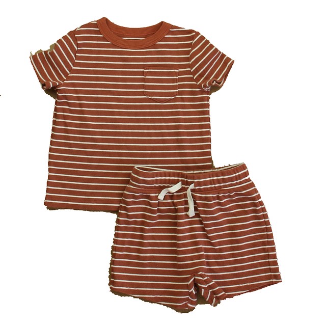 Lauren Conrad 2-pieces Brown Stripe Apparel Sets 18 Months 
