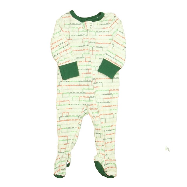 Legos White | Red | Green 1-piece footed Pajamas 3-6 Months 