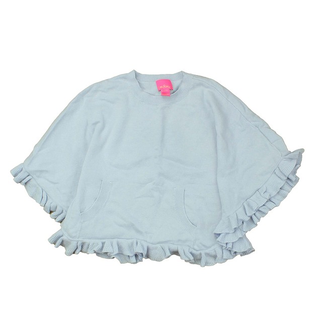 Lilly Pulitzer Light Blue Poncho 4-5T 