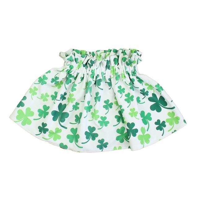 Lily & Max White | Green Shamrocks Skirt 4-5T 