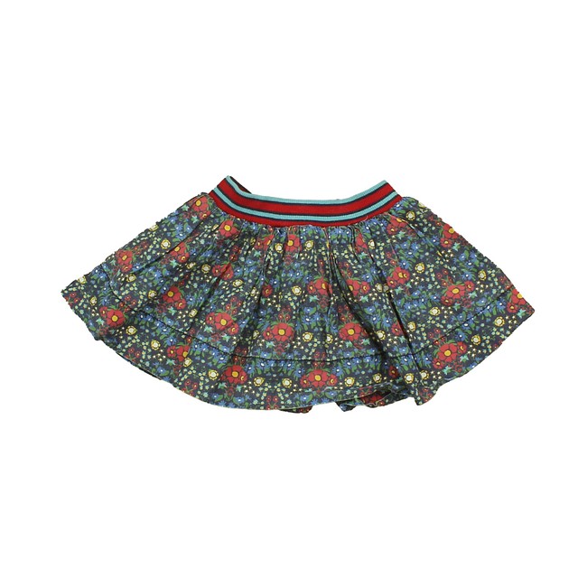 Little Bird Blue | Red | Floral Skirt 9-12 Months 