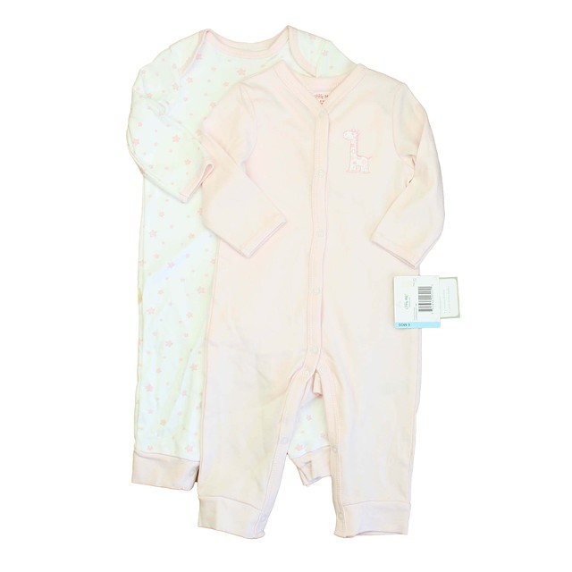 Little Me Set of 2 Pink | White Long Sleeve Outfit 6 Months 