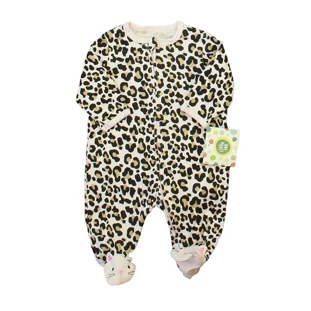 Little Me Pink Leopard Long Sleeve Outfit Newborn 