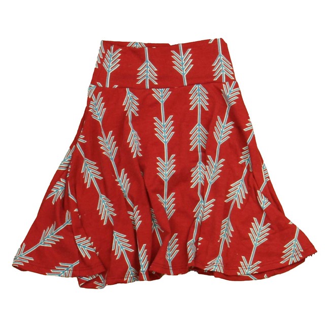 Lularoe Red | Turquoise Skirt 2T 