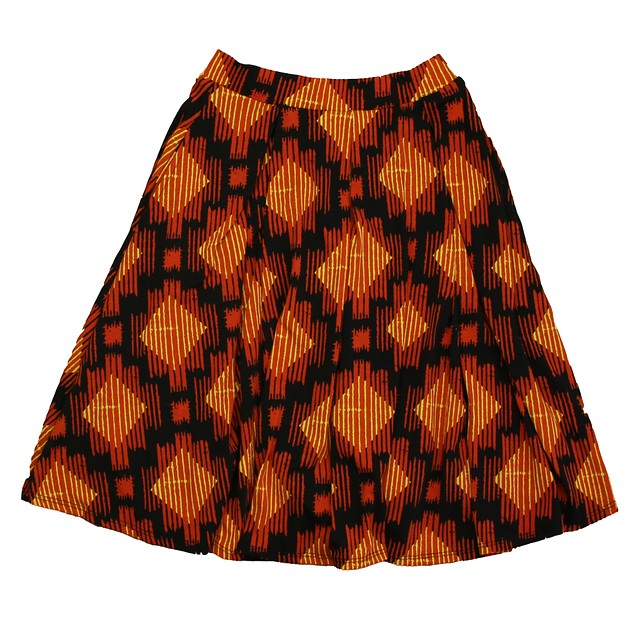 Lularoe Orange | Yellow | Black Skirt Junior XS 