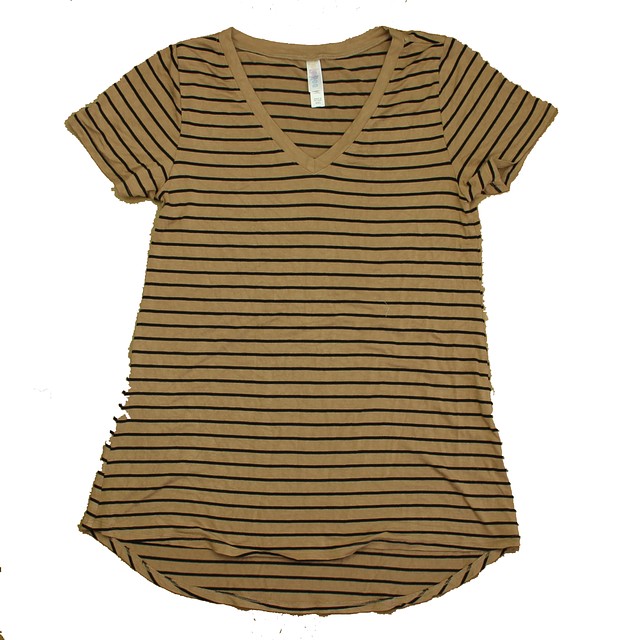 Lularoe Brown Stripe T-Shirt Junior XXS 