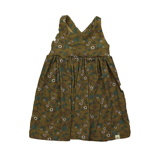 Lulu + Roo Olive Floral Dress 18-24 Months 