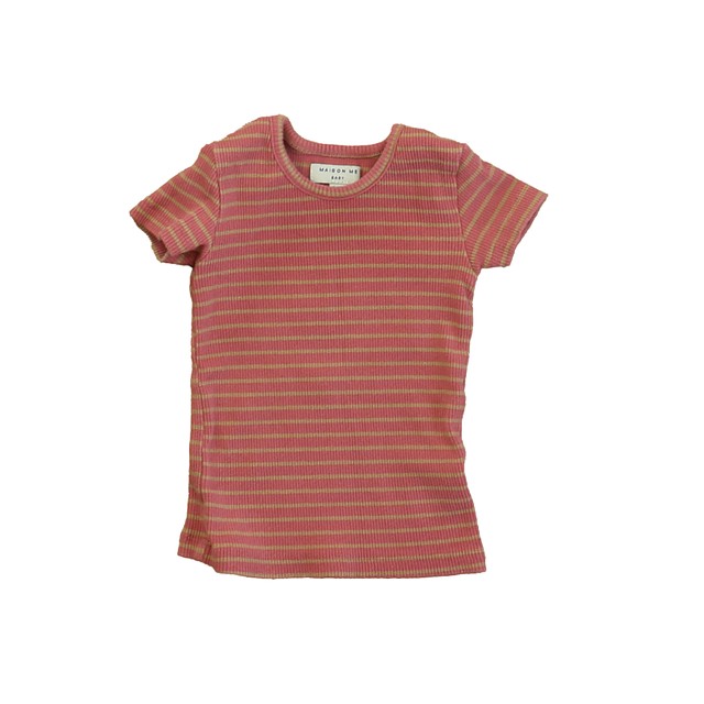 Maison Me Pink Stripe T-Shirt 6-12 Months 