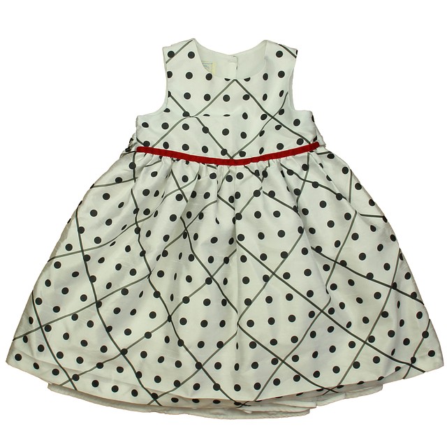 Marmellata White | Black Polka Dots Special Occasion Dress 4T 
