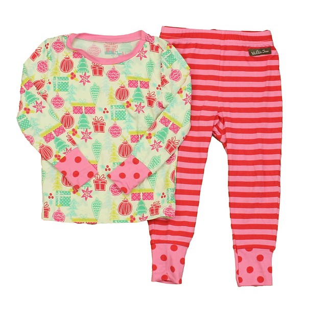 Matilda Jane 2-pieces Ivory | Red | Pink Christmas Ornaments 2-piece Pajamas 2T 