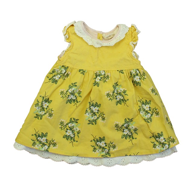 Matilda Jane Yellow Floral Dress 6-12 Months 
