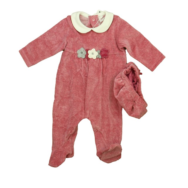 Mayoral Pink Velour Long Sleeve Outfit 2-4 Months 