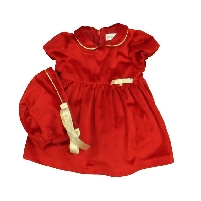 Mayoral 2-pieces Red Dress 2-4 Months 