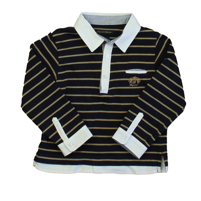 Mayoral Navy Stripe Rugby Shirt 24 Months 