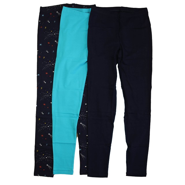 Mightly Set of 3 Navy | Turquoise Leggings 14 Years 