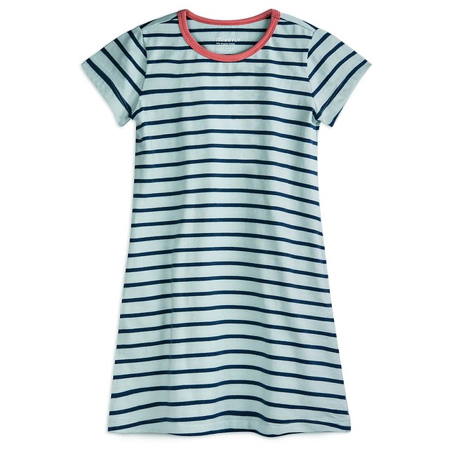Mightly Blue Stripe Dress 2-5T 