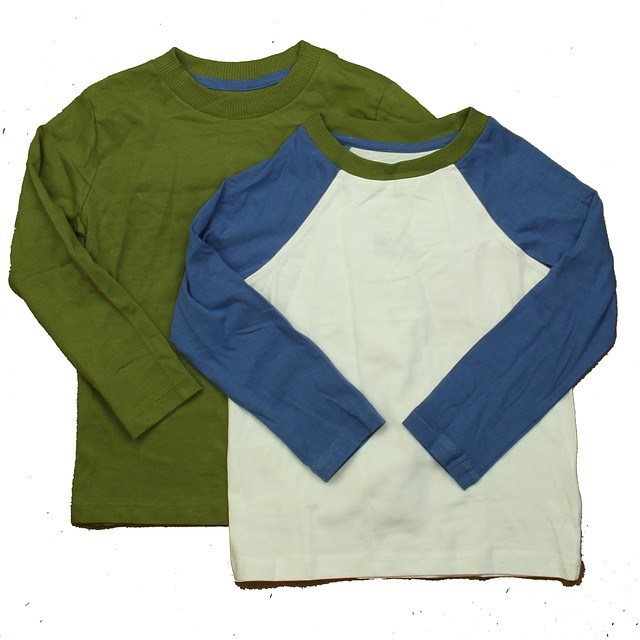 Mightly White | Blue | Green Long Sleeve T-Shirt 4T 