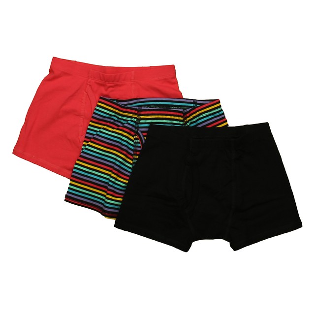 Mightly Set of 3 Black | Red Striped Accessory 6-7 Years 