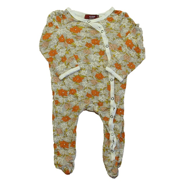 Milkbarn Orange Floral Long Sleeve Outfit 9-12 Months 