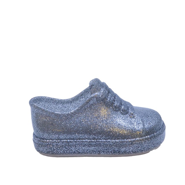 Mini Melissa Silver Shoes 6 Toddler 