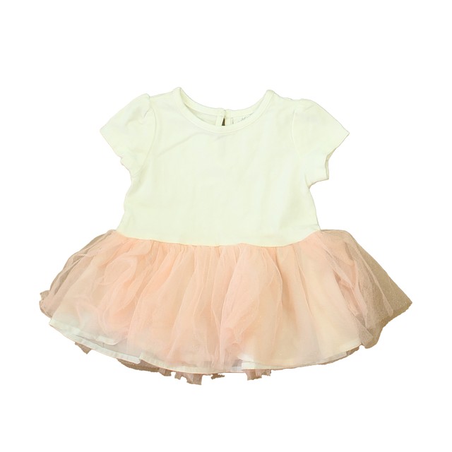 Miniclasix White | Pink Dress 6 Months 