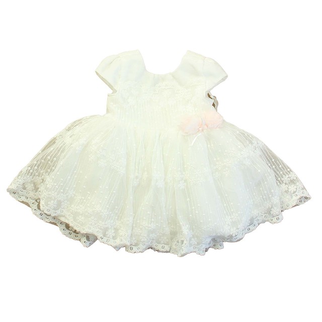 Miniclasix White Special Occasion Dress 6 Months 