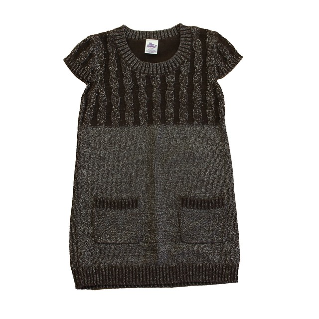 Miss Attitude Brown Sparkle Sweater Dress 7-8 Years 