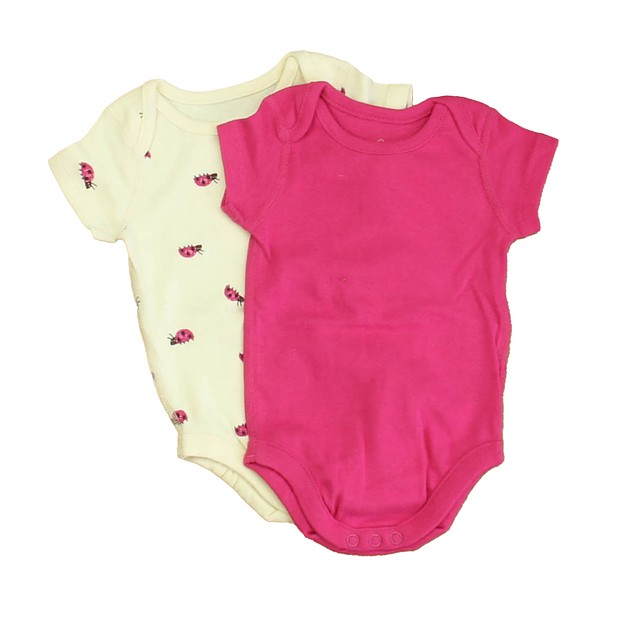Moon And Back Set of 2 Pink | Ivory Ladybugs Onesie 0-3 Months 