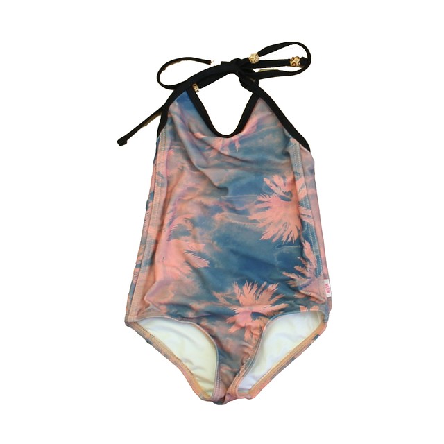 Munster Blue | Pink Palm Trees 1-piece Swimsuit 2T 