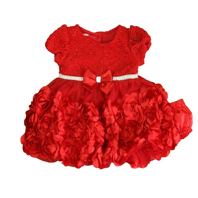 Nanette Baby 2-pieces Red Special Occasion Dress 6-9 Months 